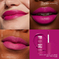Thumbnail for NYX PROFESSIONAL MAKEUP Smooth Whip Matte Lip Cream, Long Lasting, Moisturizing, Vegan Liquid Lipstick - Bday Frosting (Violet Red)
