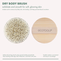 Thumbnail for EcoTools Dry Body Brush, for Post Shower & Bath Skincare Routine, Removes Dirt and Promotes Blood Circulation, 1 Count