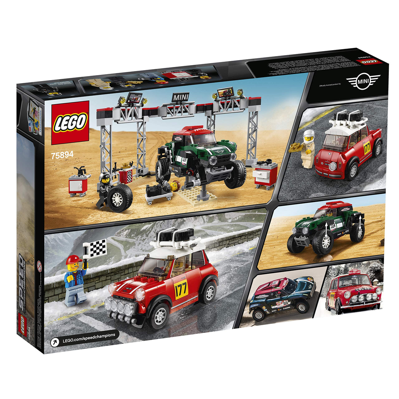 LEGO Speed Champions 1967 Mini Cooper S Rally and 2018 MINI John Cooper Works Buggy 75894 Building Kit (481 Pieces)