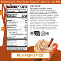 Thumbnail for Orgain Organic Vegan Protein Powder, Pumpkin Spice - 21g of Plant Based Protein, Non Dairy, Gluten Free, 1g of Sugar, Soy Free, Kosher, Non-GMO, 1.02 Lb (Packaging May Vary)