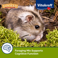 Thumbnail for Vitakraft Sunseed Vita Prima Dwarf Hamster Food 2 lb Bag with Fruits Vegetables Grains and Seeds Providing Wholesome Daily Nutrition and Foraging Variety for Happy Healthy Small Pets