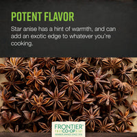 Thumbnail for Frontier Co-op Organic Whole Star Anise 1lb - Dried Whole Star Anise Pods