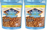Thumbnail for Blue Diamond Almonds Low Sodium Lightly Salted Snack Nuts, 40 Oz Resealable Bag (Pack of 2)