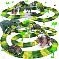 Thumbnail for Dinosaur Toys,Create A Dinosaur World Road Race,Flexible Track Playset and 2 pcs Cool Dinosaur car for 3 4 5 6 Year & Up Old boy Girls Best Gift