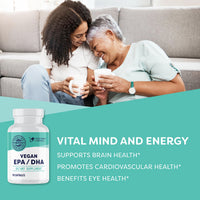 Thumbnail for Vimergy EPA/DHA – Promotes Brain & Eye Health* – Supports Joints & Cardiovascular Health* – Kosher, Vegan & Gluten-Free – 90 Capsules