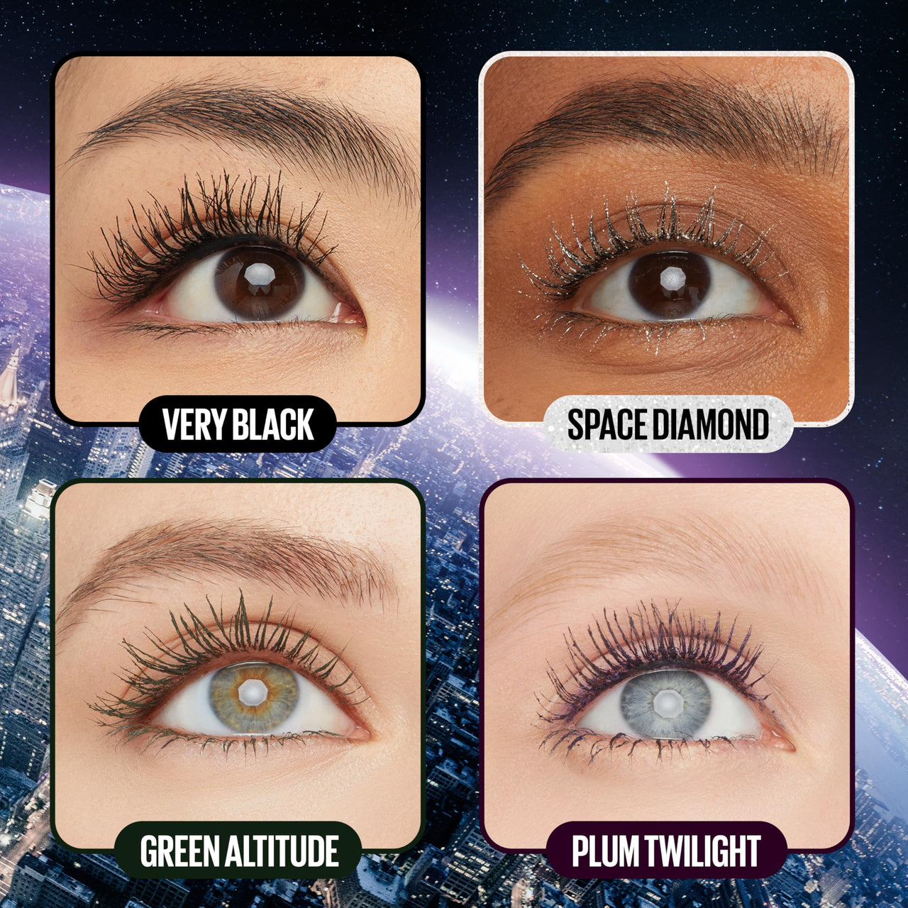 Maybelline Lash Sensational Sky High Washable Mascara Makeup, Volumizing, Lengthening, Defining, Curling, Multiplying, Buildable Formula, Cosmic Black, 1 Count