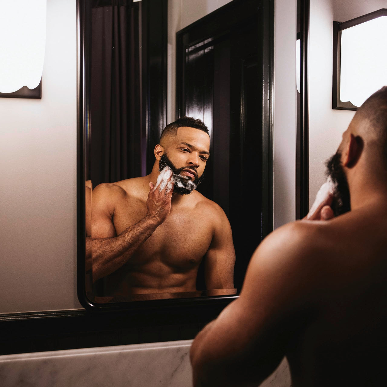 SheaMoisture Beard Wash - Full Beard Shampoo, Moisturizing with Maracuja Oil and Raw Organic Shea Butter, Beard Care for Men, 6 Fl Oz Ea (Pack of 2)