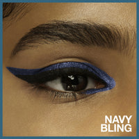 Thumbnail for MAYBELLINE Tattoo Studio Sharpenable Eyeliner Pencil, 36 Hour Wear, Waterproof, Navy Bling, 1 Count