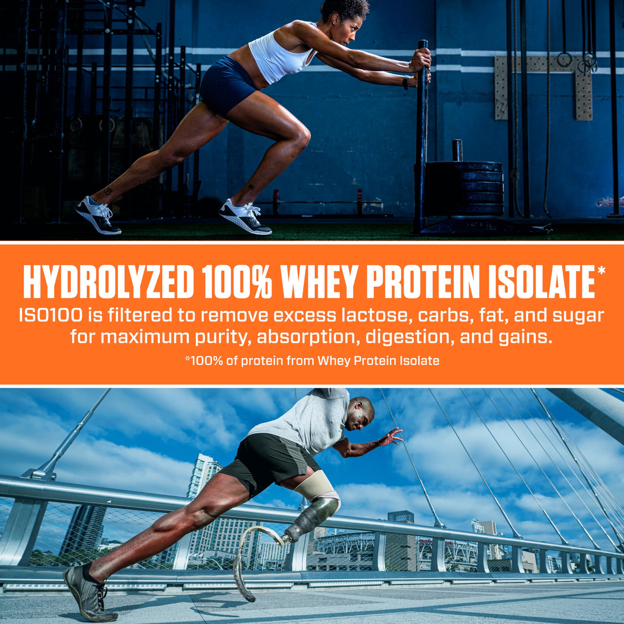 Dymatize ISO100 Protein Powder +Energy, 100% Whey Isolate, Mocha Latte