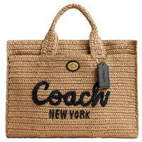 Thumbnail for Coach Straw Cargo Tote, B4/Natural