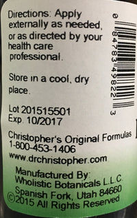 Thumbnail for Christopher’s Original Formulas Respiratory Massage Oil, Herbal Blend for Lungs & Sinuses, 2 oz