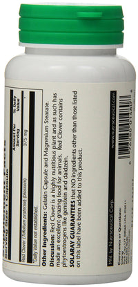 Thumbnail for SOLARAY Red Clover 375 mg - Traditional Women's Health Herbal Support - Non-GMO Verified, Vegan, Lab Verified - 60-Day Guarantee - 100 Servings, 100 VegCaps