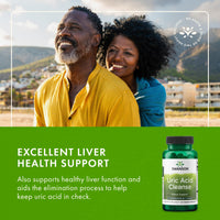 Thumbnail for Swanson Uric Acid Cleanse - Natural Supplement Promoting Kidney Support - Features a Powerful Combination of 7 Herbs - (60 Veggie Capsules)