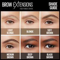 Thumbnail for Maybelline Brow Extensions Fiber Pomade Crayon Eyebrow Makeup, Medium Brown, 1 Count
