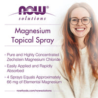 Thumbnail for NOW Foods Solutions, Magnesium Topical Spray, from The Ancient Zechstein Seabed, Highly Concentrated, 8 Fl Oz (Pack of 2)