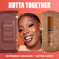 Thumbnail for NYX PROFESSIONAL MAKEUP Butter Gloss Bling Lip Gloss, Non Sticky and Shiny Vegan Lip Makeup - Shimmer Down