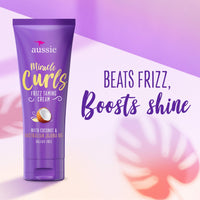 Thumbnail for Aussie Miracle Curls Frizz Taming Curl Cream With Coconut & Jojoba Oil, 6.8 oz
