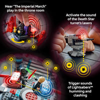 Thumbnail for LEGO Star Wars SMART Play: Throne Room Duel & A-Wing Interactive Building Toy - All-in-One Set - Reacts to How You Move and Play with a SMART Brick - Gift for Boys, Girls and Kids Ages 9+ - 75427