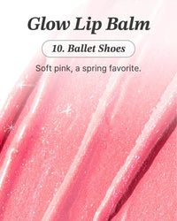 Thumbnail for Glint Glow Lip Balm (Ballet Shoes, 0.1oz) - Moisturizing Stain Lipstick with Shine for Natural Lips, Tinted Treatment. Luxurious Korean Skin Care Makeup. Chapped, Dry, Cracked