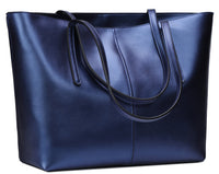 Thumbnail for Covelin Women's Handbag Genuine Leather Tote Shoulder Bags Soft Hot Blue