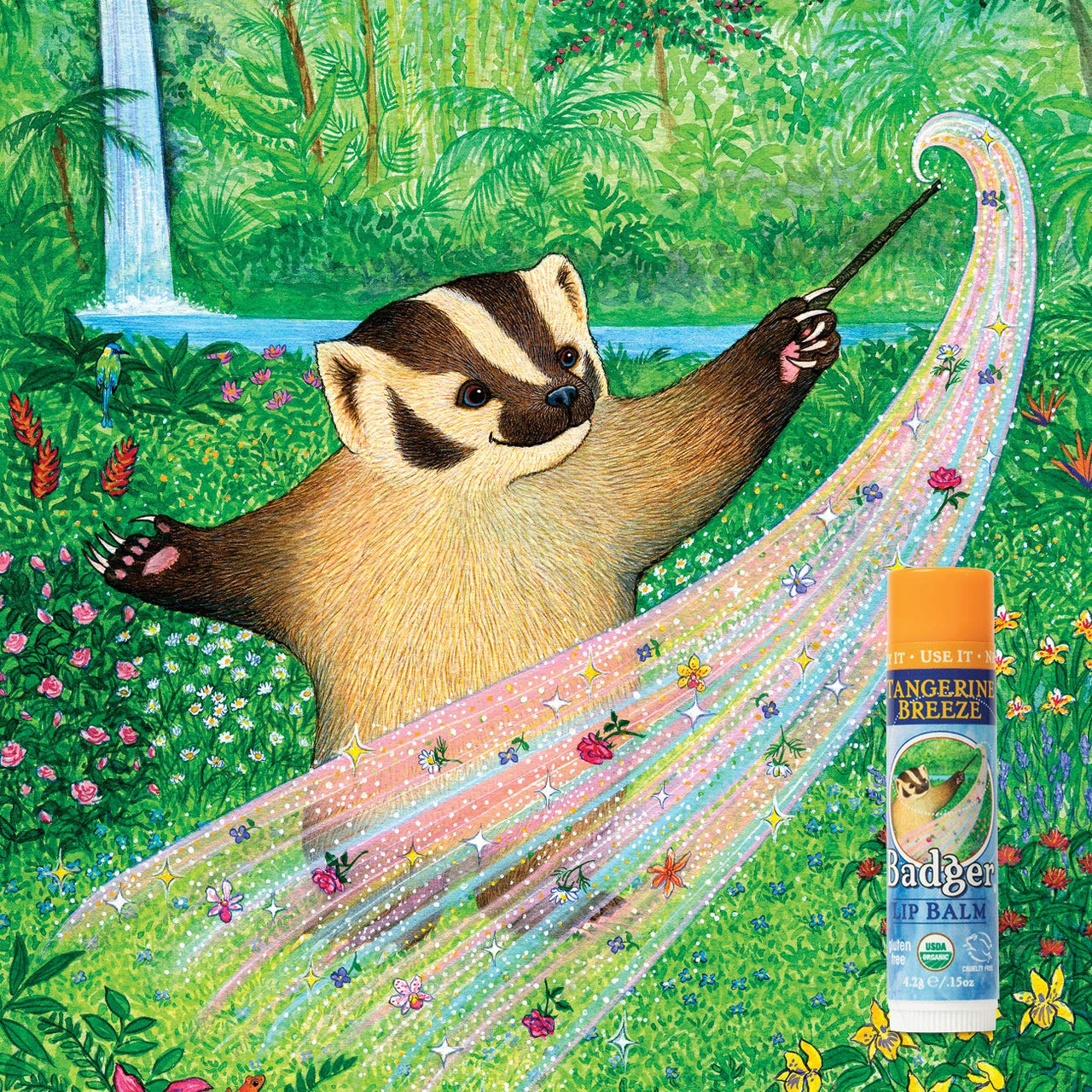 Badger Lip Balm Stick-Tangerine Breeze