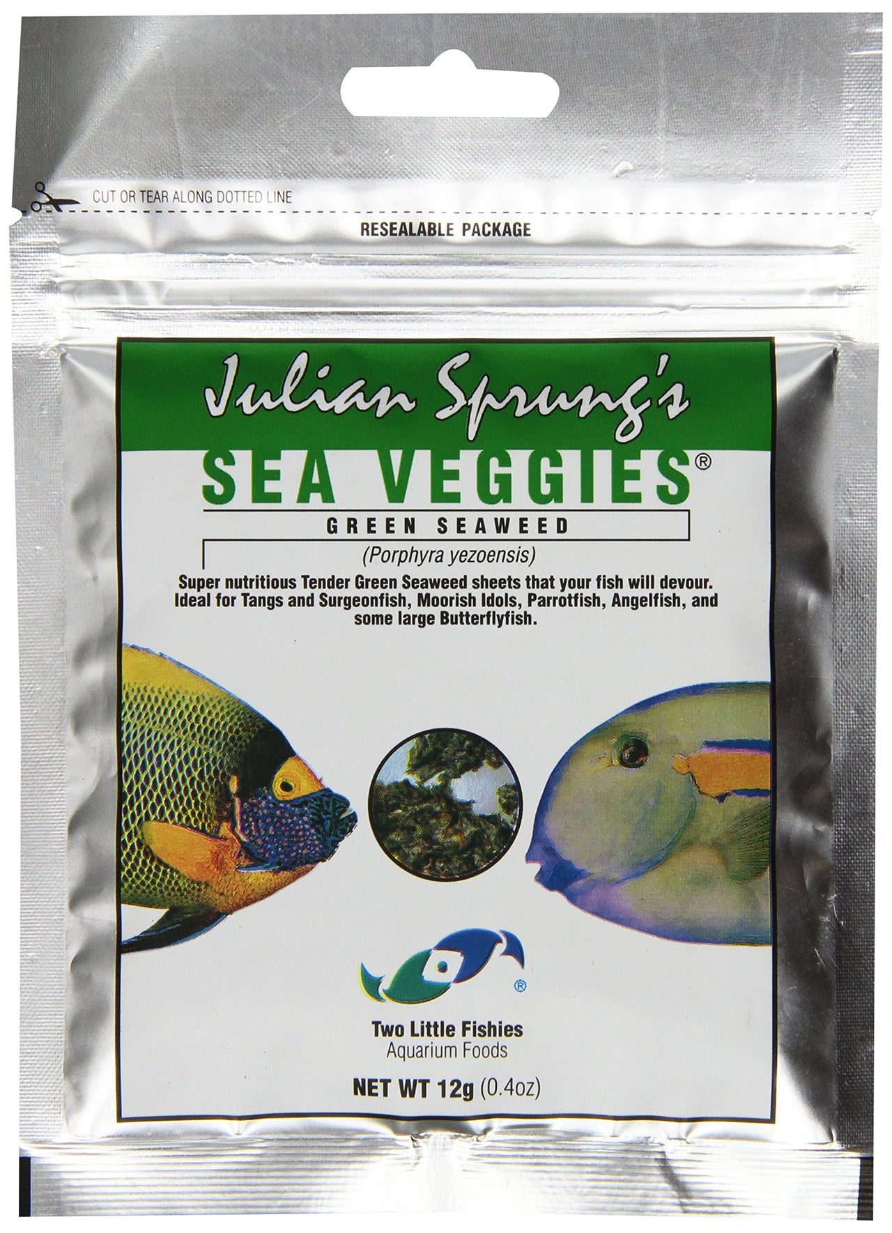 Two Little Fishies Atlsvgs2 Sea Veg-Green Seaweed, 0.4 oz