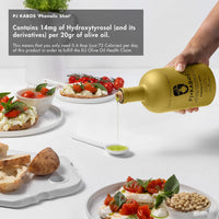 Thumbnail for Image 8 of P.J. KABOS 2025/26 Fresh Harvest, Extremely High Phenolic (900+ mg/kg), USDA Organic Greek Extra Virgin Olive Oil, Kosher, Cold Extracted, 16.9oz Glass Bottle, PJ KABOS “Family Reserve Organic - Phenolic Shot”