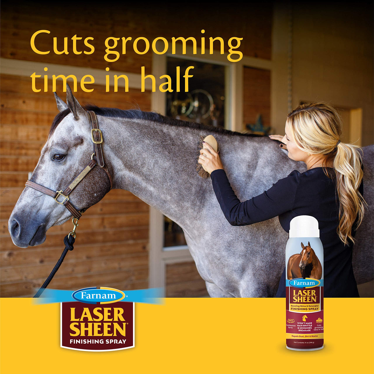 Farnam Laser Sheen Finishing Spray 14 Ounces