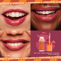 Thumbnail for NYX PROFESSIONAL MAKEUP Duck Plump High Pigment Lip Gloss, Lip Plumper Gloss with Spicy Ginger - Strike A Rose