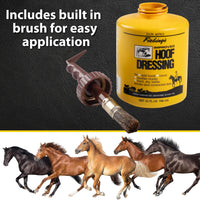 Thumbnail for Fiebing's Hoof Oil for Horses with Mineral Oil (32 oz) - Hoof Dressing with Applicator Brush to Condition Dry, Split Hooves & Corns - Prevents Cracks, Splits & Contracted Feet with Semi Gloss Finish