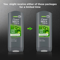 Thumbnail for DOVE Men + Care Body Wash and Face for Fresh, Healthy-Feeling Skin Extra Fresh Cleanser That Effectively Washes Away Bacteria While Nourishing Your 13.5 oz