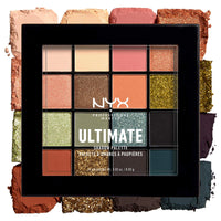 Thumbnail for NYX Professional Makeup Ultimate Eye Shadow Palette, Pressed Pigments, Vegan Formula, 16 Shades, Matte, Satin, Metallic, Shade: Ultimate Utopia