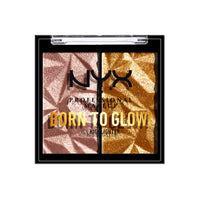 Thumbnail for NYX PROFESSIONAL MAKEUP Born To Glow Icy Highlighter Duo - Rock Candy
