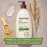 Thumbnail for Aveeno Daily Moisturizing Body Lotion with Soothing Oat and Rich Emollients, Fragrance-Free, 18 Fl Oz