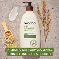 Thumbnail for Aveeno Daily Moisturizing Body Lotion with Soothing Oat and Rich Emollients, Fragrance-Free, 18 Fl Oz