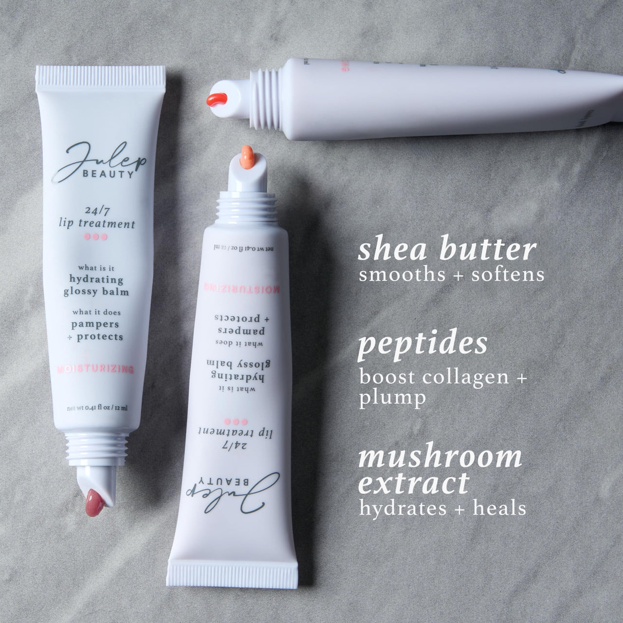 Julep 24/7 Lip Treatment – Hydrating & Glossy Lip Balm and Lip Sleeping Mask with Shea Butter – Moisturize, Protect & Soothe – Vegan & Cruelty-Free - Candy Pop