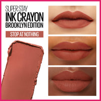 Thumbnail for Maybelline Super Stay Ink Crayon Matte Longwear Lipstick Makeup, 160 Stop At Nothing, 0.04 oz