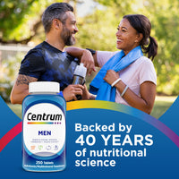 Thumbnail for Centrum Multivitamin for Men, Multivitamin/Multimineral Supplement with Vitamin D3, B Vitamins and Antioxidants, Gluten Free, Non-GMO Ingredients - 250 Count