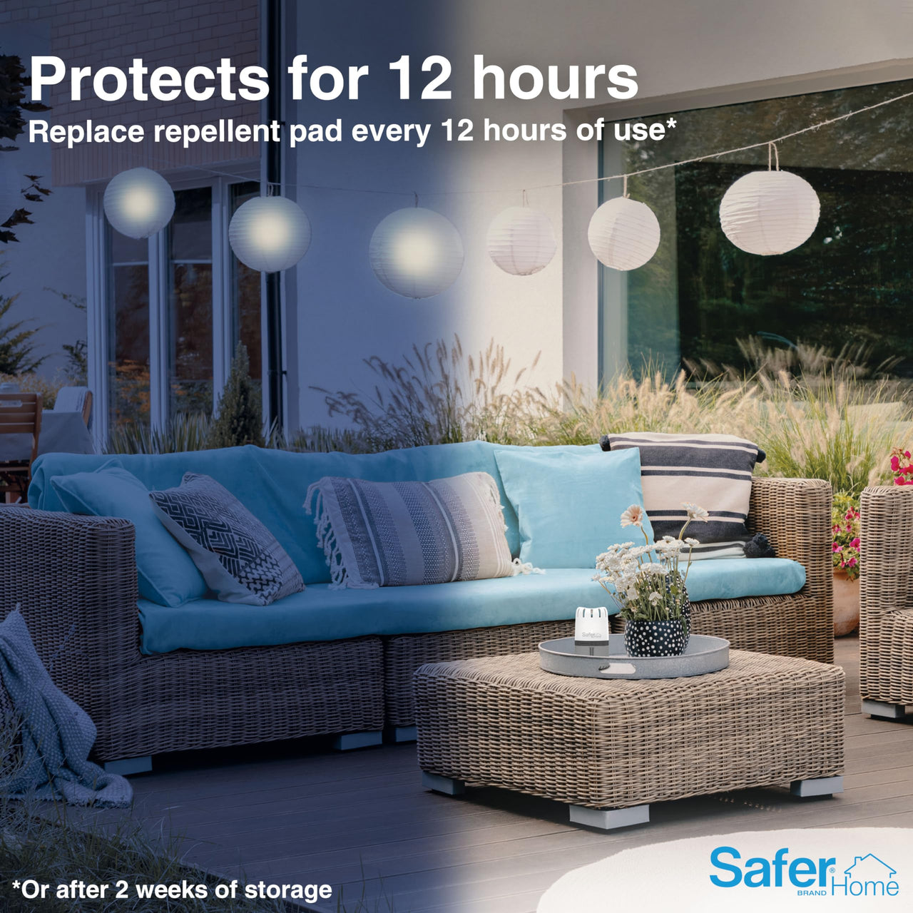 Safer Home Natural Mosquito Repellent Refills - 4 Refills Pads Included - SH1200R4R - 48 Hours Total Insect Protection - Natural Insect Repellent - Includes 4