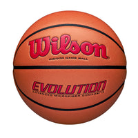 Thumbnail for WILSON Evolution Indoor Game Basketball, Scarlet, Size 7-29.5