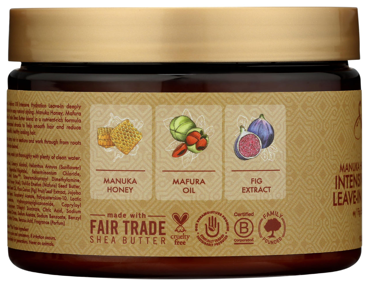 SheaMoisture Intensive Hydration Leave-in Conditioner for Curly Hair Manuka Honey and Mafura Oil Hair Conditioner to Strengthen and Restore Hair 11.5 oz