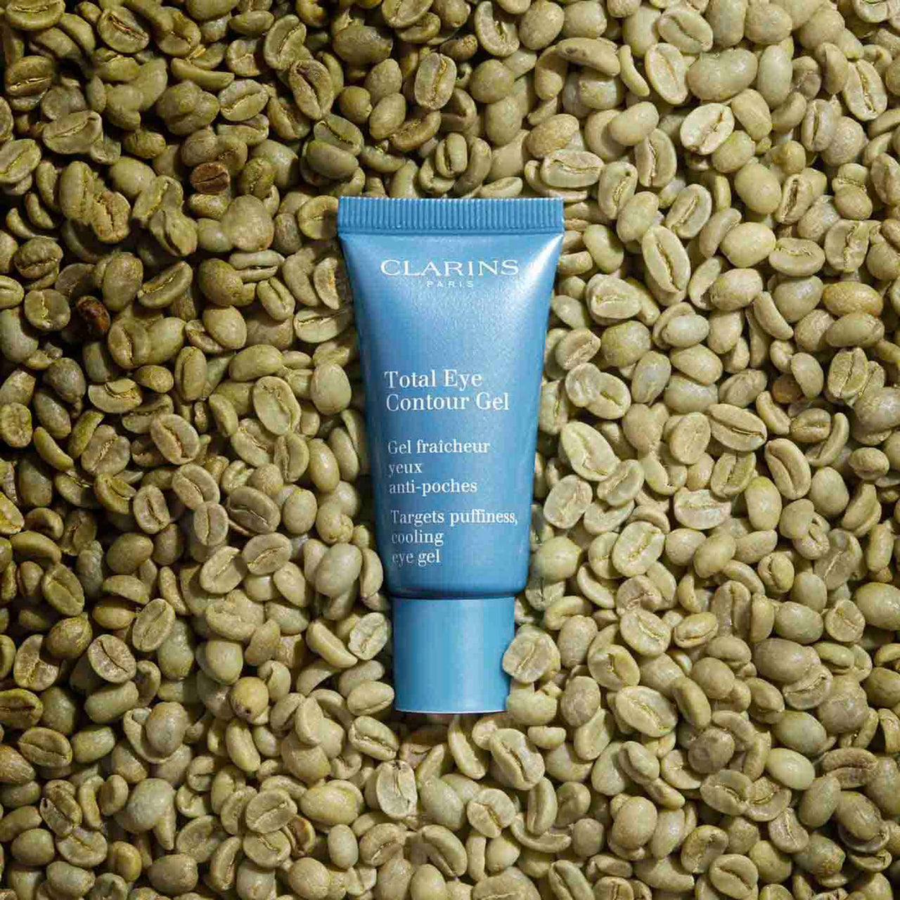 Clarins Total Eye Contour Gel | Cooling Eye Gel | Visibly Reduces Dark Circles and Puffiness | Refreshes, Hydrates and Soothes | Blend Of Natural Ingredients | All Skin Types | 0.6 Ounces
