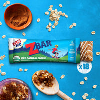 Thumbnail for Zbar - Iced Oatmeal Cookie - Soft-Baked Energy Snack Bars - Non-GMO - 12g Whole Grains - USDA Organic Granola Bars (18 Pack)