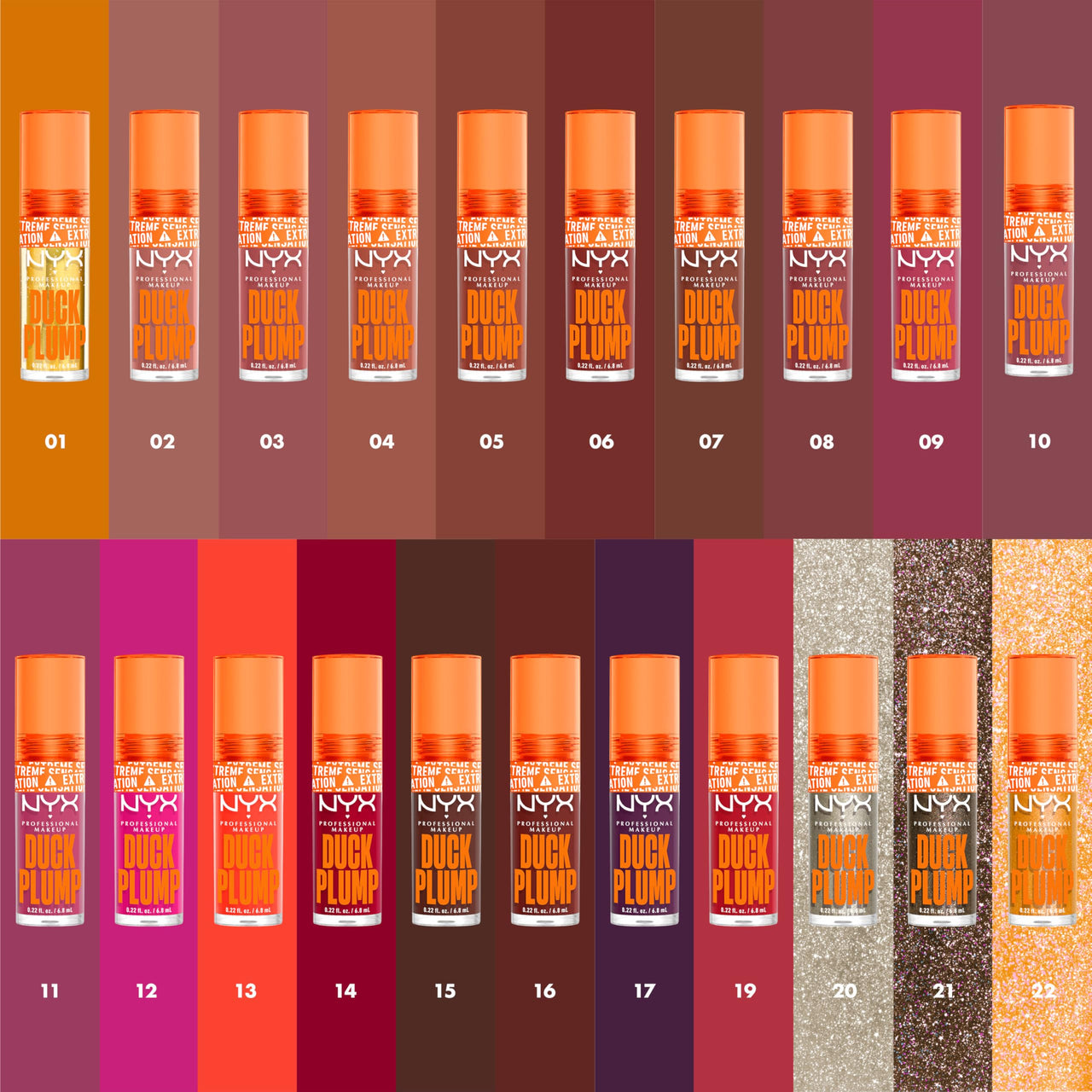 NYX PROFESSIONAL MAKEUP Duck Plump High Pigment Lip Gloss, Lip Plumper Gloss with Spicy Ginger - Quazy Silver