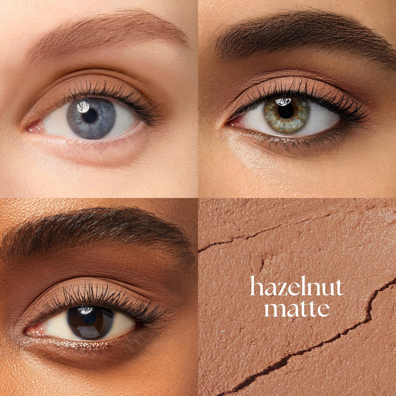 Julep Eyeshadow 101 Cream-to-Powder Waterproof Shadow Stick – Hazelnut Matte – Long-Lasting, Crease-Proof, Neutral Brown Beige Matte Cream Eyeshadow with Built-in Smudger