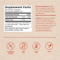 Thumbnail for Nature’s Way Ginger Root Capsules, 1100 mg per 2-Capsule Serving Ginger Supplement for Digestive Comfort and Motion-Related Nausea Support*, Vegan, Non-GMO Project Verified, 240 Count