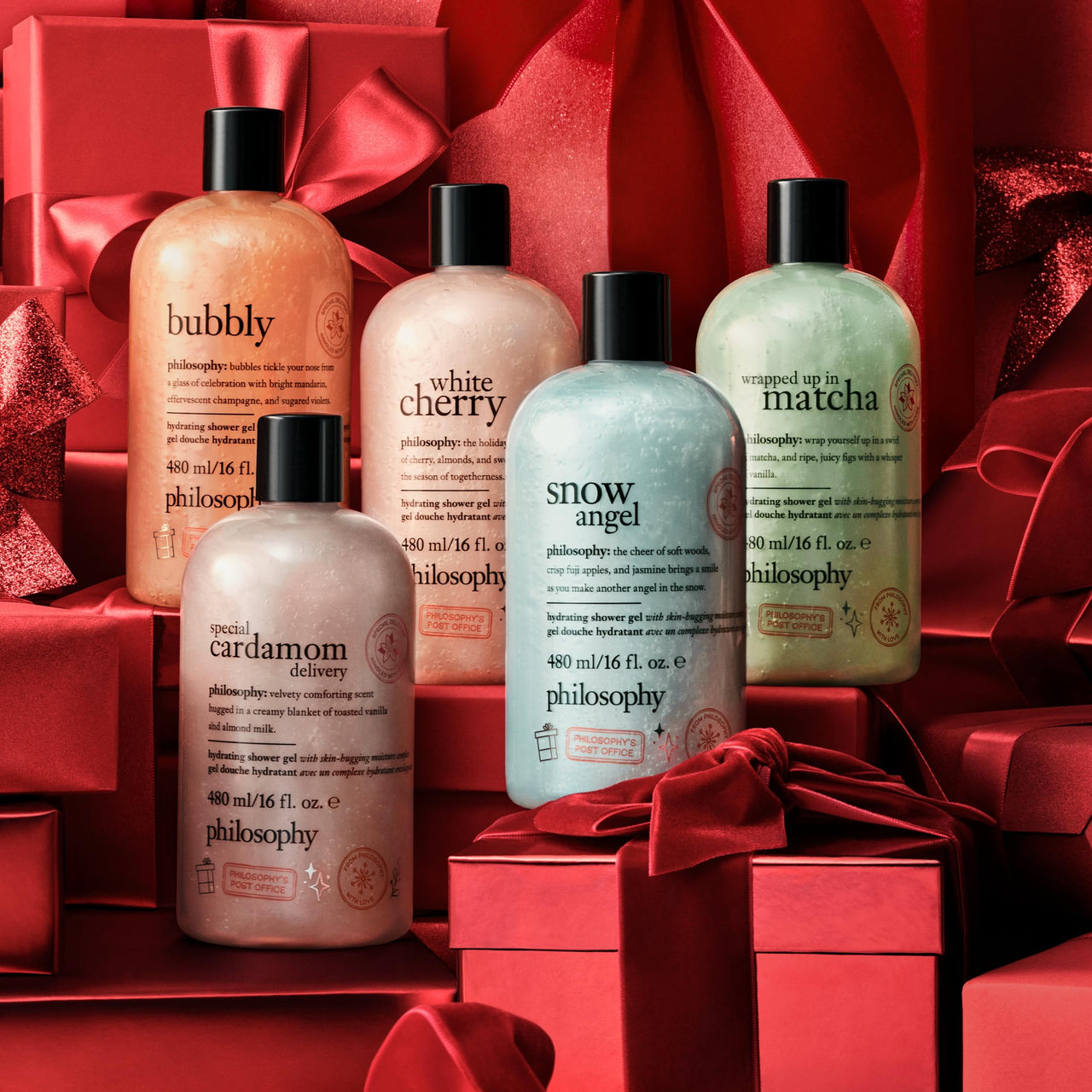 philosophy Bath & Body Holiday Wrapped Up in Matcha Shower Gel 16 fl oz (Pack of 1)
