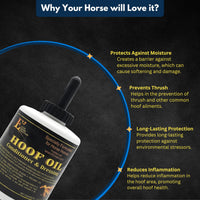 Thumbnail for E3 Hoof Conditioner & Dressing Oil 32 oz, Expert Formula for Nourishing & Protecting Horse Hooves, Deep Conditioning for Elasticity, Enhances Shine, Protective Barrier, Easy Application