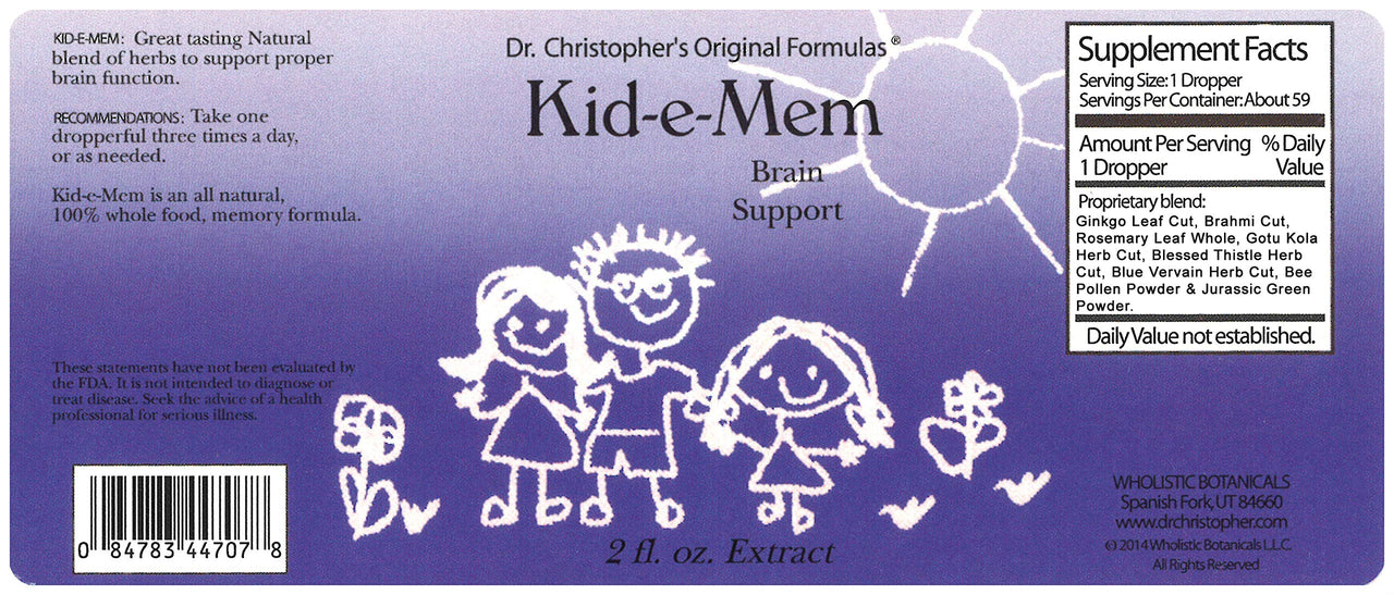 Dr. Christopher's Kid-e-Mem Extract 2 oz.