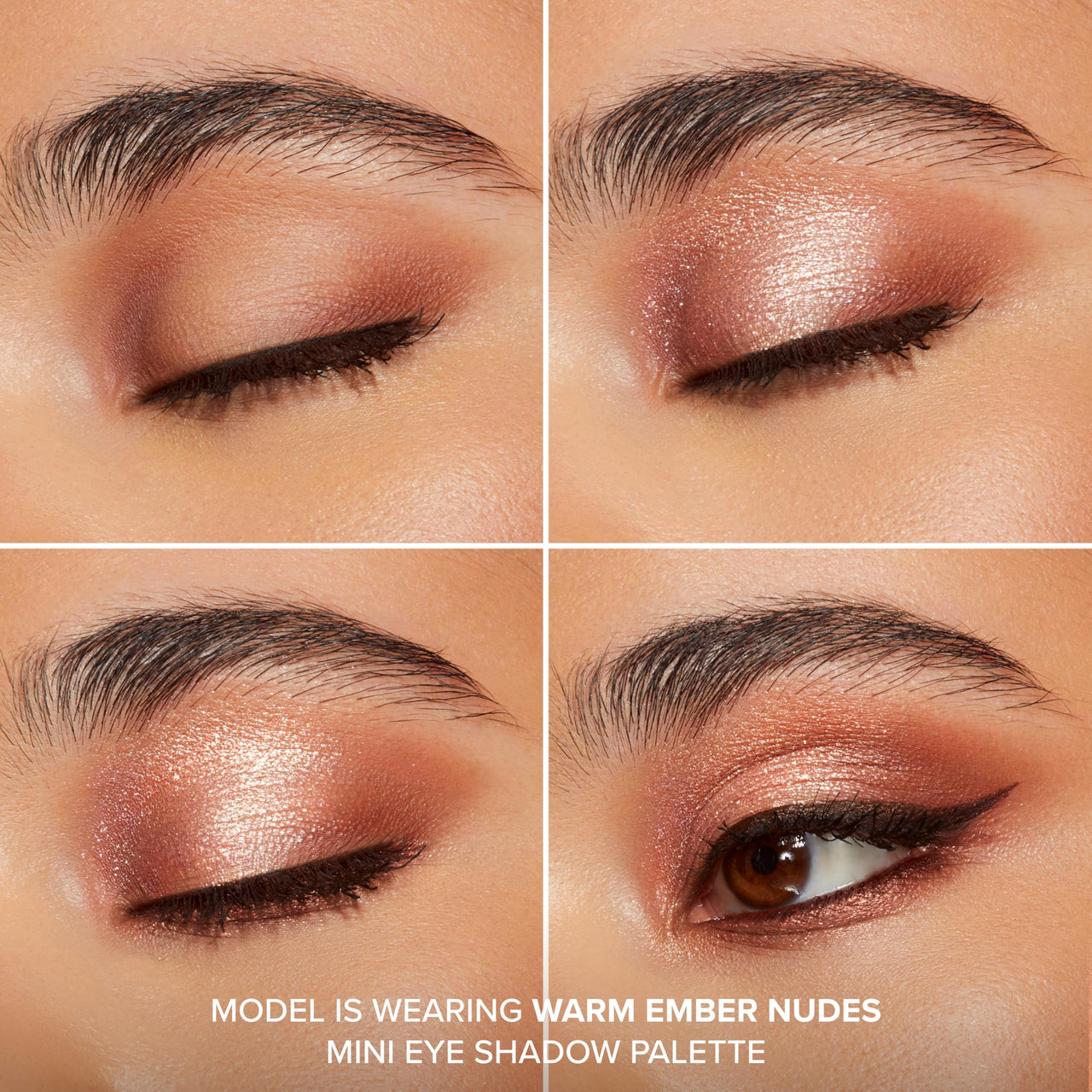 Too Faced Born This Way Natural Nudes Mini Eye Shadow Palette | High Pigment + Shimmer, 0.2 oz. Warm Ember Nudes